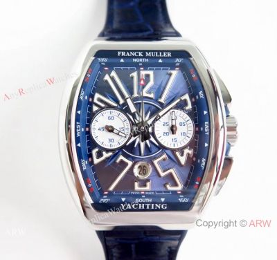 Super Clone Franck Muller Vanguard Yachting 7750 Blue Dial Watch - 2019 Replica